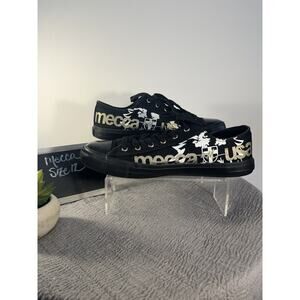 Men's Mecca Sean L Black Gold White USA Athletic Sneaker Size 12 low top